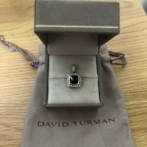 David Yurman petite Albion pendant with garnet